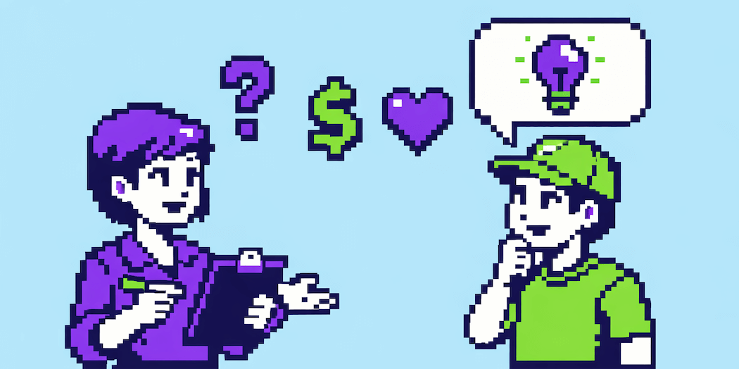 Product manager talking to customers during customer discovery, revealing insights through conversation